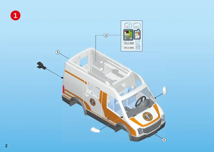 Manuales de instrucciones Playmobil 70049 - Ambulancia con Luces (2)