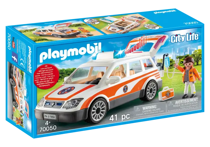 Playmobil 70050 - Notarzt-PKW mit Licht und Sound - BOX