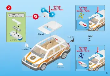 Bauanleitungen Playmobil 70050 - Notarzt-PKW mit Licht und Sound (3)