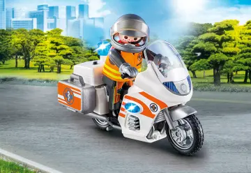 Playmobil 70051 - Notarzt-Motorrad mit Blinklicht