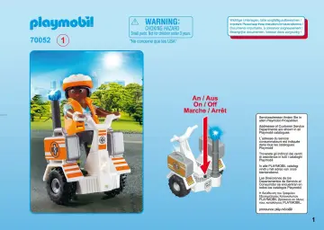 Οδηγίες συναρμολόγησης Playmobil 70052 - Διασώστρια με Self-balance (1)