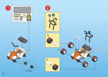 Building instructions Playmobil 70053 - Rescue Quad with Trailer (2)