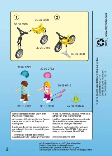 Building instructions Playmobil 70061 - Children with Skates and Bike (2)