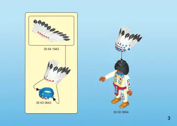 Building instructions Playmobil 70062 - Native American Chief (3)