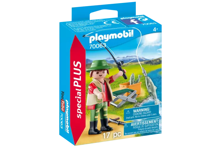 Playmobil 70063 - Pêcheur à la ligne - BOX