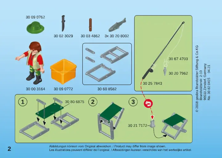 Notices de montage Playmobil 70063 - Pêcheur à la ligne (1)