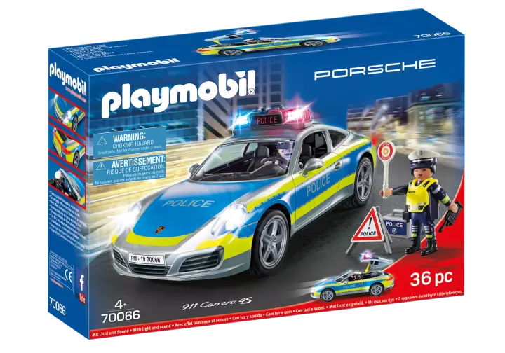 Playmobil 70066 - Porsche 911 Carrera 4S da Polícia - BOX