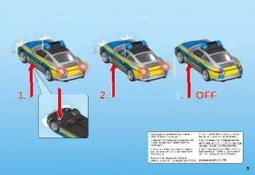 Manual de instruções Playmobil 70066 - Porsche 911 Carrera 4S da Polícia (9)