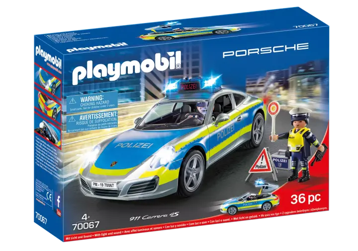 Playmobil 70067 - Porsche 911 Carrera 4S Polizei - BOX