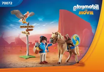 Bauanleitungen Playmobil 70072 - PLAYMOBIL:THE MOVIE Marla mit Pferd (1)