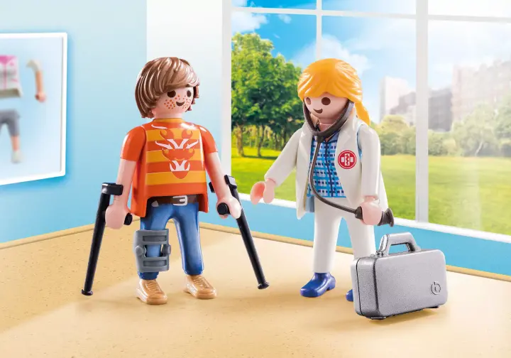 Playmobil 70079 - Duo Pack Γιατρός και ασθενής