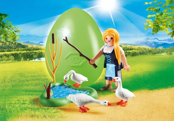 Playmobil 70083 - Αγρότισσα με χήνες