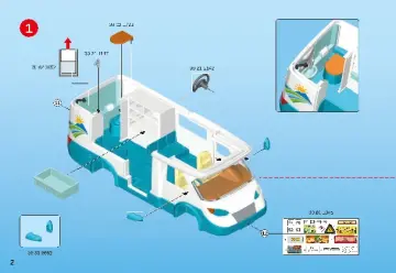 Building instructions Playmobil 70088 - Family Camper (2)