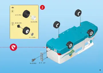 Manual de instruções Playmobil 70088 - Autocaravana Familiar (3)