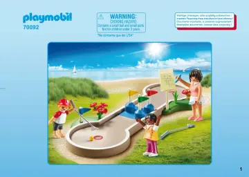 Οδηγίες συναρμολόγησης Playmobil 70092 - Μίνι Γκόλφ (1)