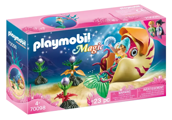 Playmobil 70098 - Meerjungfrau mit Schneckengondel - BOX