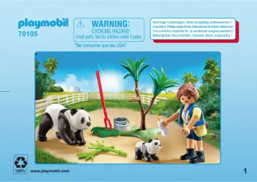 Οδηγίες συναρμολόγησης Playmobil 70105 - Βαλιτσάκι Φροντίζοντας τα πάντα (1)