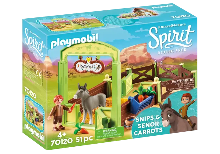 Playmobil 70120 - Ο Σνιπς με το άλογο του Σενιόρ Κάροτς - BOX