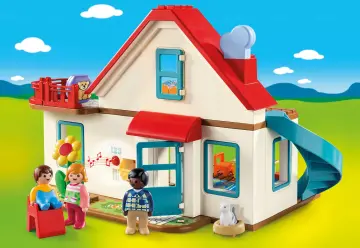 Playmobil 70129 - Casa con famiglia 1.2.3