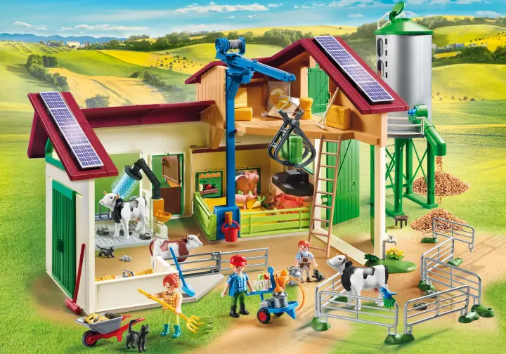 Playmobil 70132 - Μεγάλη Φάρμα με ζώα και σιλό