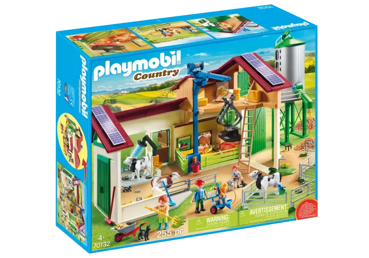 Playmobil 70132 - Μεγάλη Φάρμα με ζώα και σιλό - BOX