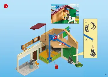 Οδηγίες συναρμολόγησης Playmobil 70132 - Μεγάλη Φάρμα με ζώα και σιλό (14)