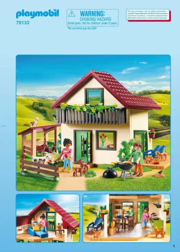 Οδηγίες συναρμολόγησης Playmobil 70133 - Αγροικία με ζωάκια (1)