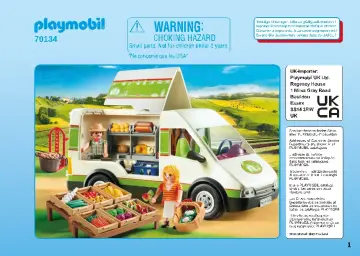 Οδηγίες συναρμολόγησης Playmobil 70134 - Αυτοκινούμενο μανάβικο (1)