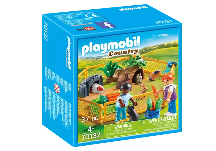 Playmobil 70137 - Περιφραγμένος χώρος με μικρά ζωάκια - BOX