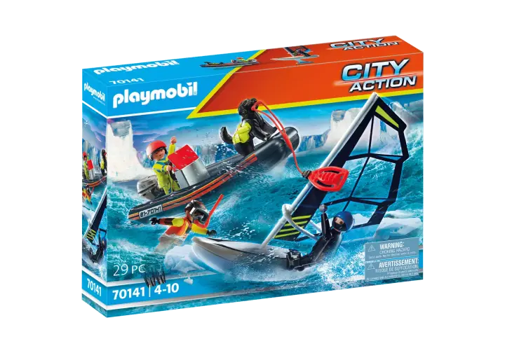 Playmobil 70141 - Resgate Marítimo: Resgate Polar com Bote - BOX