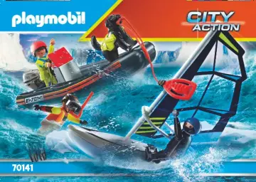 Istruzioni di montaggio Playmobil 70141 - Gommone della Guardia Costiera (1)