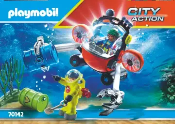 Bygganvisningar Playmobil 70142 - Sjönöd: Miljöräddare med u-båt (1)