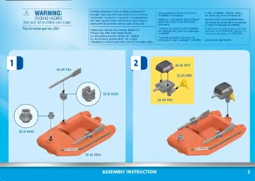 Manual de instruções Playmobil 70144 - Resgate Marítimo: Resgate de Kitesurfer com Barco (2)