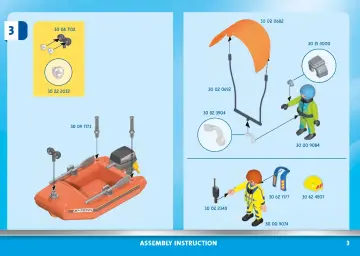 Manual de instruções Playmobil 70144 - Resgate Marítimo: Resgate de Kitesurfer com Barco (3)