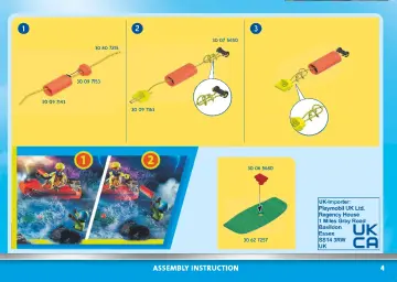 Manual de instruções Playmobil 70144 - Resgate Marítimo: Resgate de Kitesurfer com Barco (4)