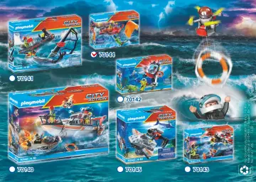 Manual de instruções Playmobil 70144 - Resgate Marítimo: Resgate de Kitesurfer com Barco (6)