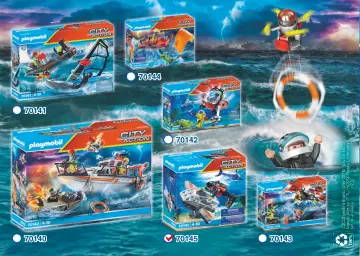 Bauanleitungen Playmobil 70145 - Seenot: Tauchscooter im Rettungseinsatz (6)