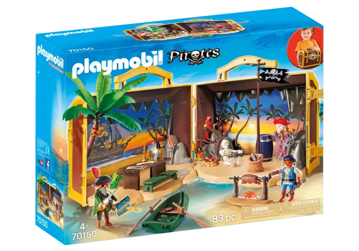 Playmobil 70150 - Isla Pirata Maletín - BOX