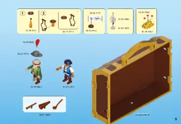 Manuales de instrucciones Playmobil 70150 - Isla Pirata Maletín (9)