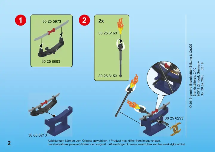 Istruzioni di montaggio Playmobil 70158 - Guerriero d' Oriente (2)