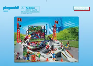 Manuales de instrucciones Playmobil 70168 - Skate Park (1)