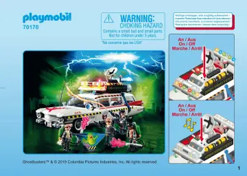 Istruzioni di montaggio Playmobil 70170 - Ghostbusters™ Ecto-1A (1)