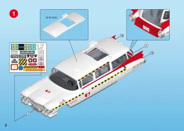 Istruzioni di montaggio Playmobil 70170 - Ghostbusters™ Ecto-1A (2)