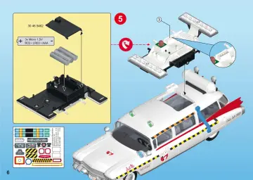 Istruzioni di montaggio Playmobil 70170 - Ghostbusters™ Ecto-1A (6)