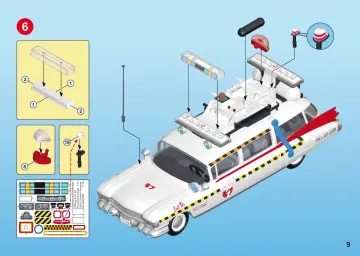 Istruzioni di montaggio Playmobil 70170 - Ghostbusters™ Ecto-1A (9)