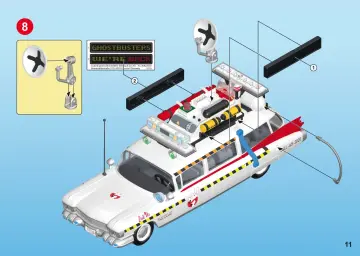 Istruzioni di montaggio Playmobil 70170 - Ghostbusters™ Ecto-1A (11)