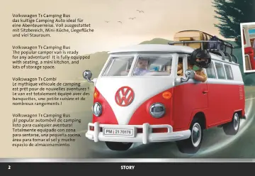 Manual de instruções Playmobil 70176 - Volkswagen T1 Camping Bus (2)