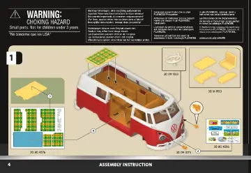 Bauanleitungen Playmobil 70176 - Volkswagen T1 Camping Bus (4)