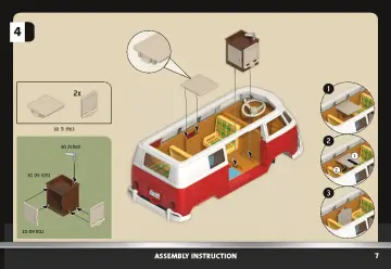 Manual de instruções Playmobil 70176 - Volkswagen T1 Camping Bus (7)