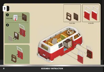 Manual de instruções Playmobil 70176 - Volkswagen T1 Camping Bus (8)